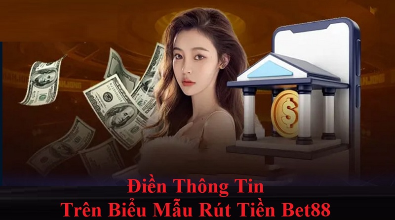 Điền các thông tin trên biểu mẫu giao dịch rút